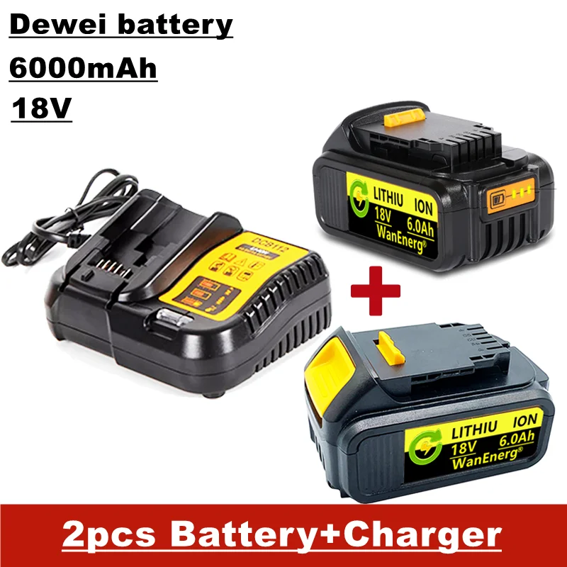 Батерия за електрически инструменти 18, резервна батерия 18v/20, 6000 mah, за dcb180 dcb181 dcb182 dcb201 dcb201-2 dcb200-2 dcb204-2 L50